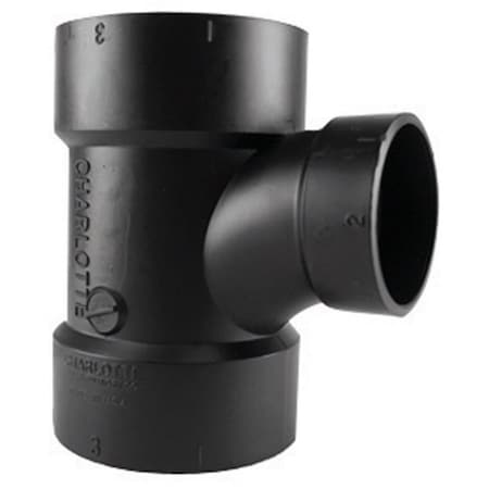 Pinpoint ABS004011800HA Abs Sanitary Tee 4 x 4 x 2 in. PI3302578